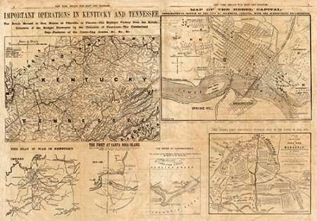 Important Operations in Kentucky and Tennessee, 1861