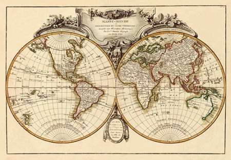 Mappemonde, 1782