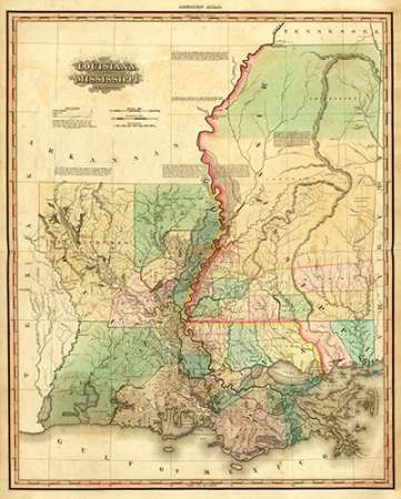 Louisiana and Mississippi, 1823