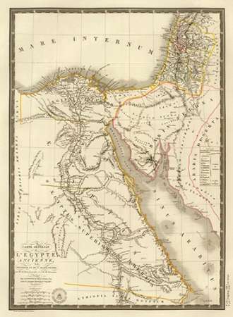 Egypte ancienne, Palestine, Arabie Petree, 1822
