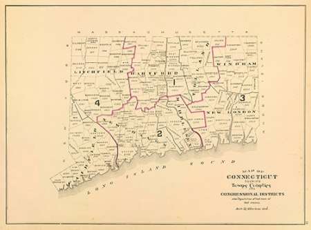 Connecticut: Congressional districts, 1893