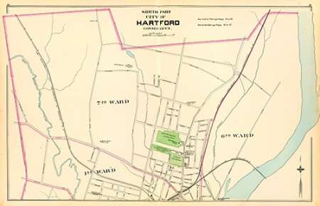 Connecticut: Hartford, North, 1893