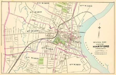 Connecticut: Hartford, Central, 1893