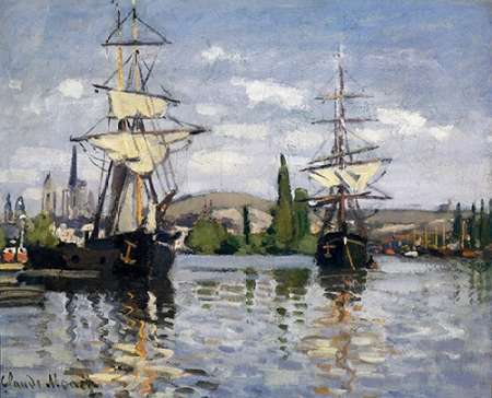 The Seine At Rouen 1872
