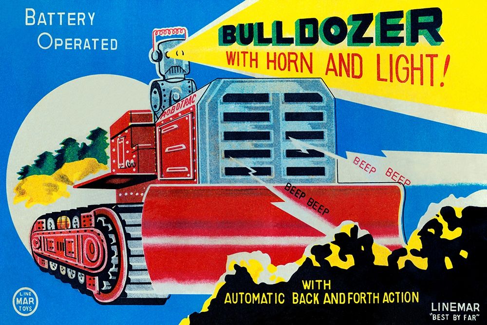 Battery Operated Bulldozer with Horn and Light
