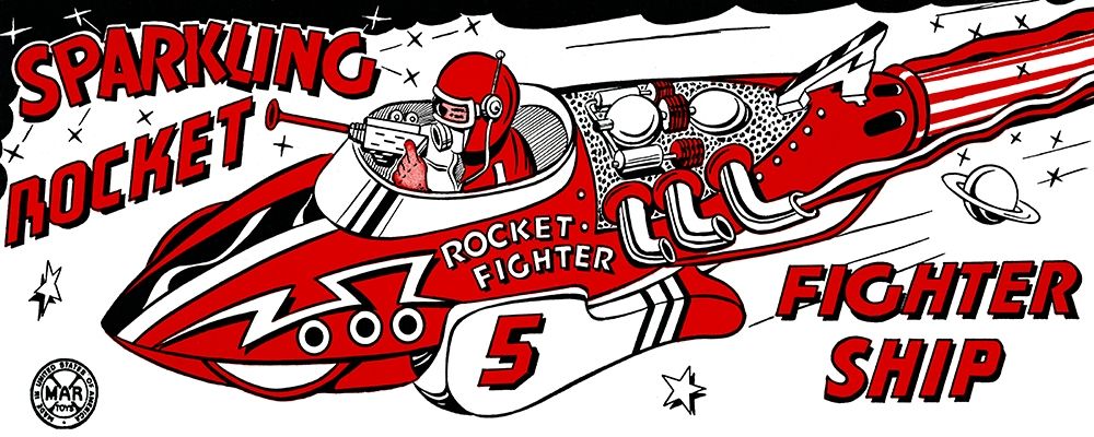 Sparkling Rocket Fighter Ship