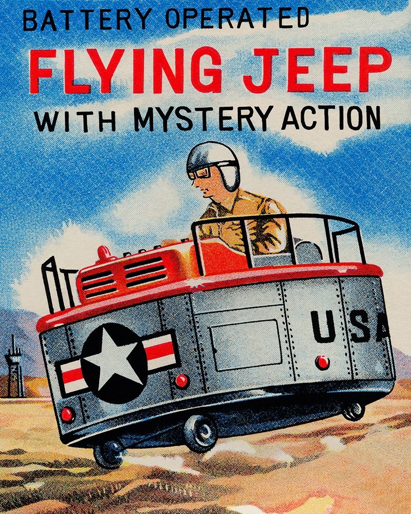 Battery Operated Flying Jeep with Mystery Action