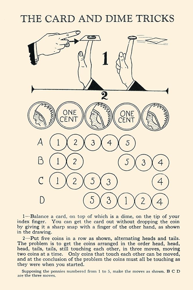 The Card and Dime Tricks