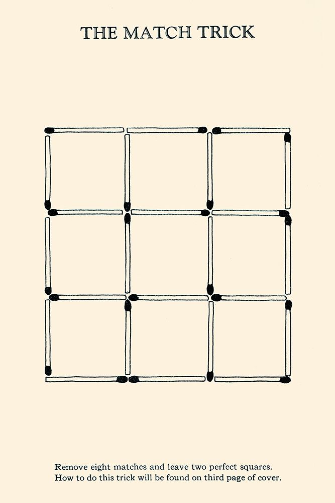The Match Trick - Two Perfect Squares