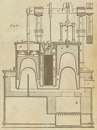 Steam Power Piston Chamber Cutaway