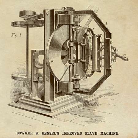 Bowker and Bensels Improved Stave Machine