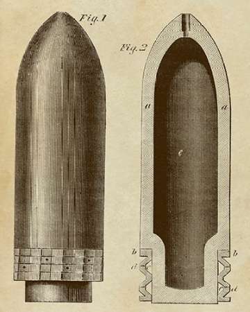 Exploding Artillery Shell for Breech-Loaders