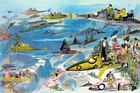 Futuristic Look at Air Travel in the Year 2000