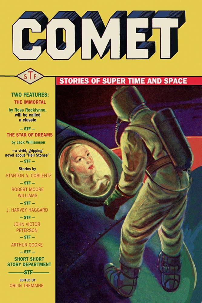 Comet: Beautiful Woman in Rocket Window