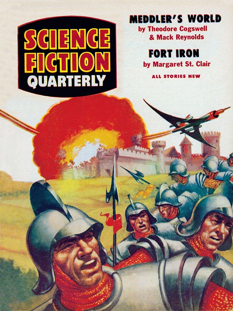Science Fiction Quarterly: Spaceship Attack on Medieval Fortress
