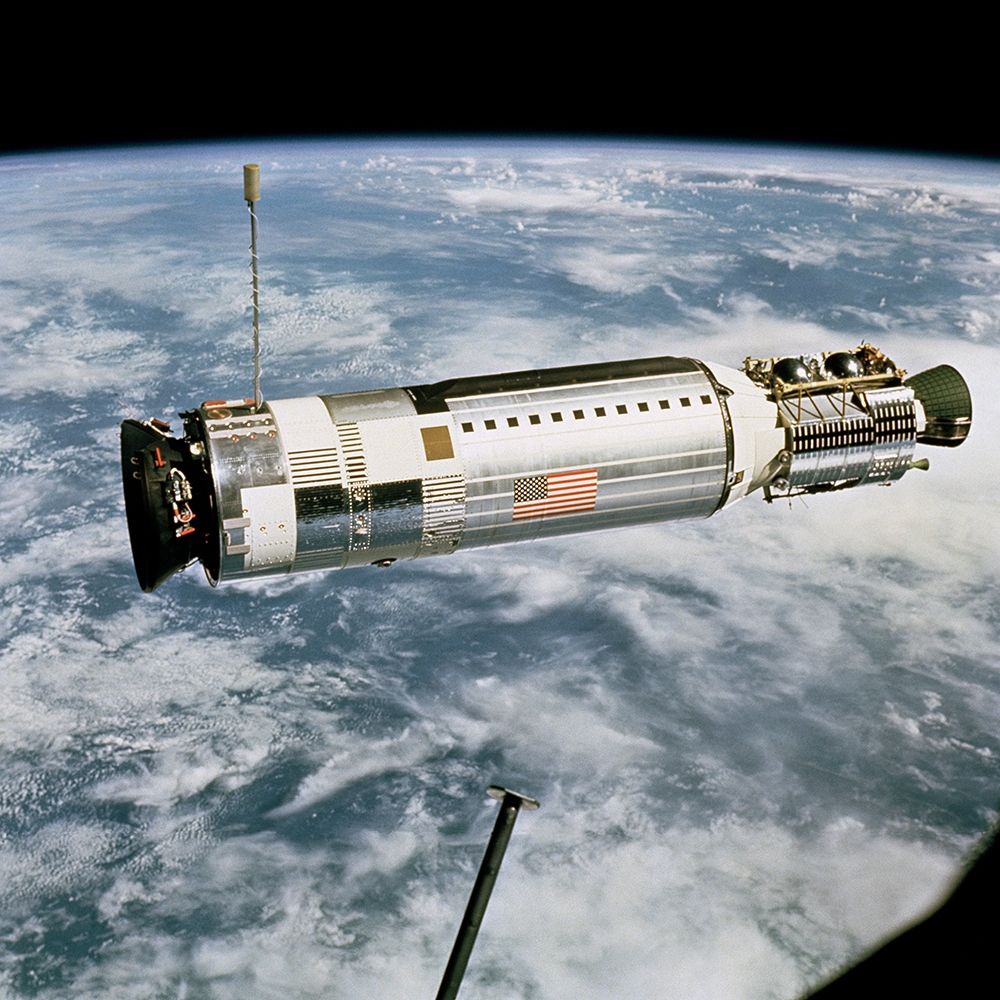 Agena Target Docking Vehicle Viewed from Gemini 12, 1966
