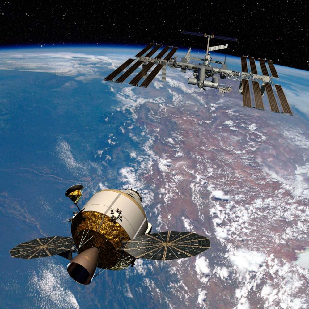 Orion Docking at the International Space Station, Project Constellation
