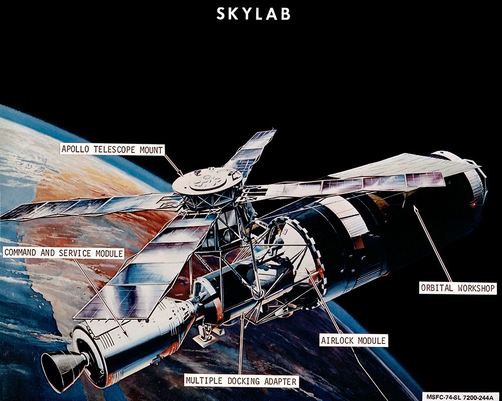 Skylab Components: Conceptual Drawing, 1974