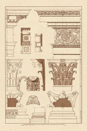 Entablatures, Capitals and Bases