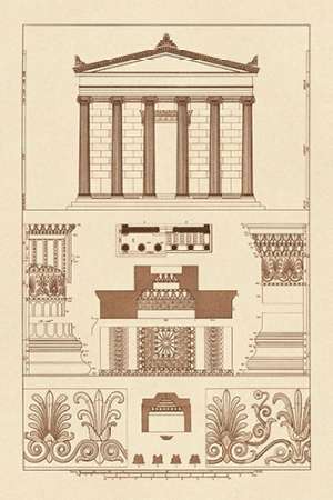 Portico, Coffer and Palmette-Ornament