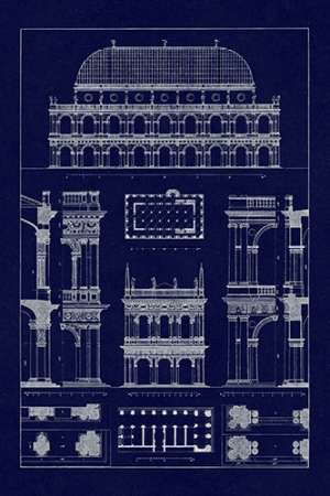 Basilica at Vicenza and Library of St. Marks at Venice (Blueprint)