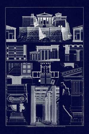 The Propylaea of the Acropolis at Athens (Blueprint)