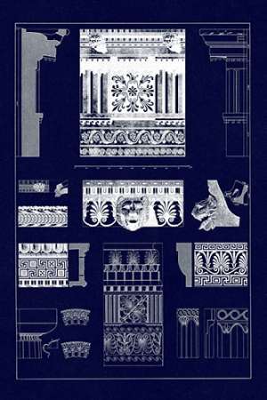 Entablatures, Terracottas and Cymas (Blueprint)