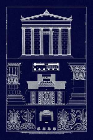Portico, Coffer and Palmette-Ornament (Blueprint)