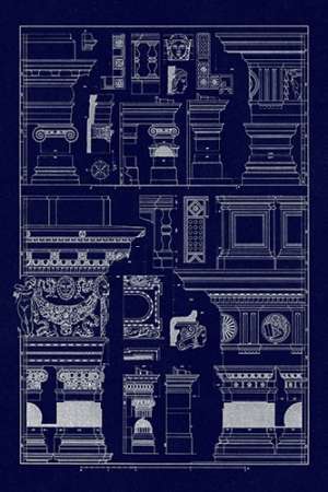 Details of Basilica at Vicenza and Library at Venice (Blueprint)