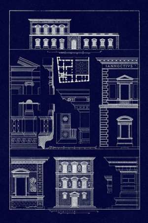 Palazzos Pandolfini and Bartolini at Florence (Blueprint)