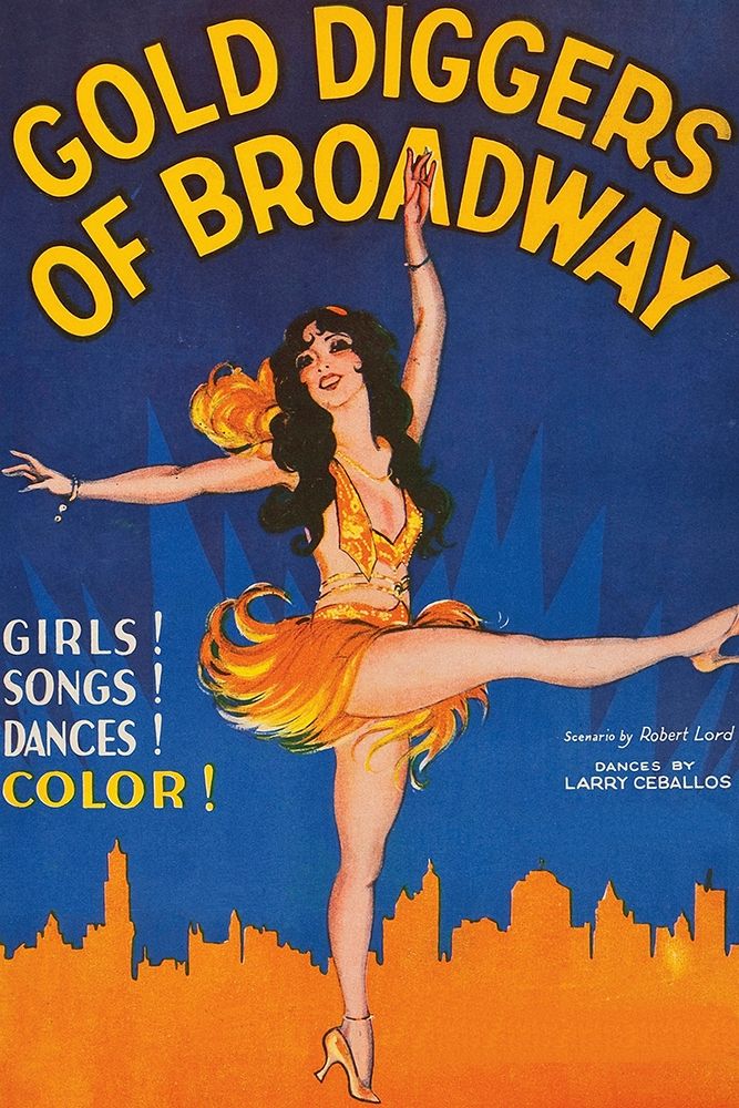 Vintage Film Posters: Gold Diggers of Broadway