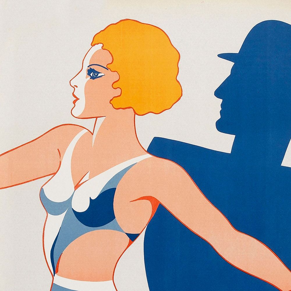 Vintage Film Posters: Tango Movies Tangoflickan - Detail