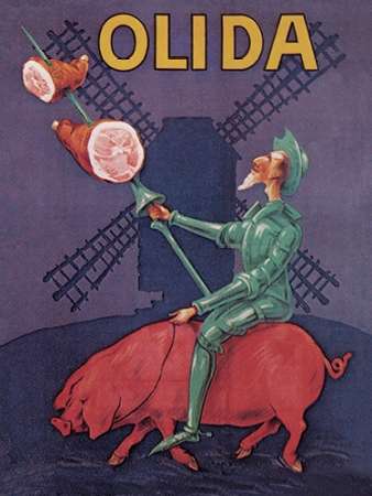 Pigs and Pork: Don Quixote Riding a Pig