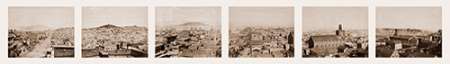 Six-part Panorama of San Francisco, 1855-1856