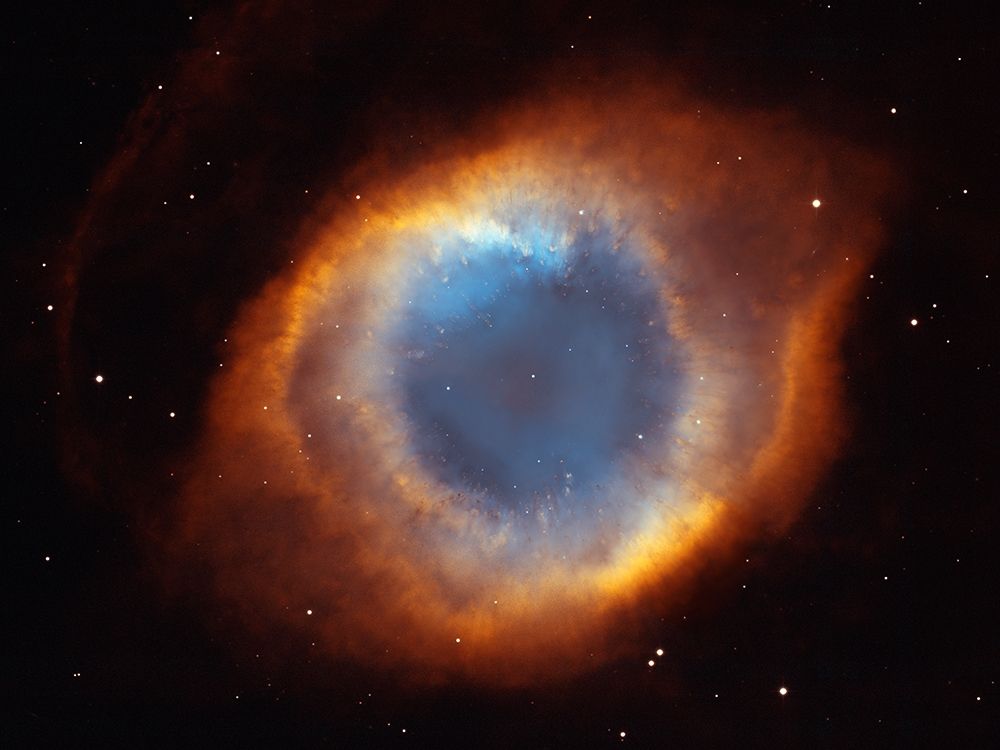 Helix Nebula - a Gaseous Envelope Expelled By a Dying Star