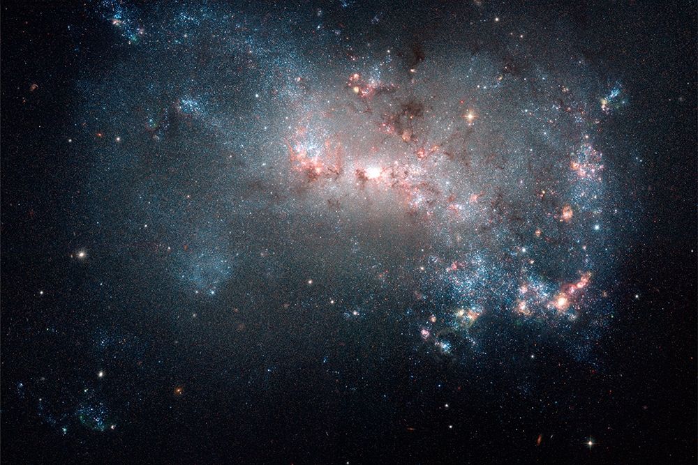 Stellar Fireworks Ablaze in Galaxy NGC 4449