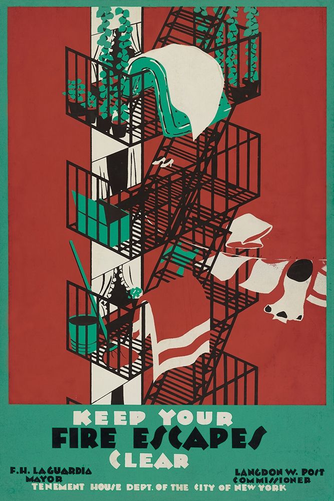 Keep your fire escapes clear