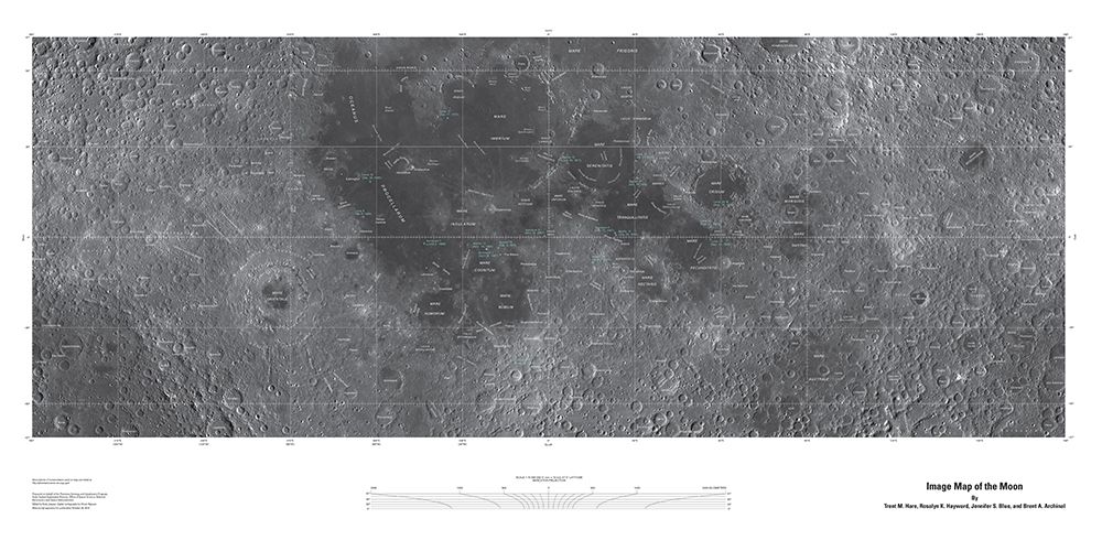 Map of the Moon, Projection