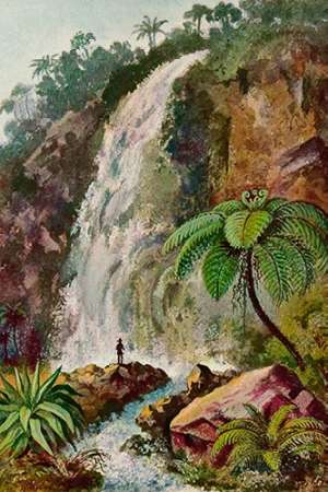 Wasserfall von TjiburMaps Am Vulkan Pangerango in Java