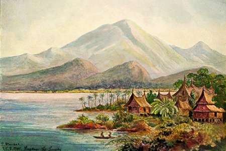 Singkara-See, Padanger Hochland, Sumatra