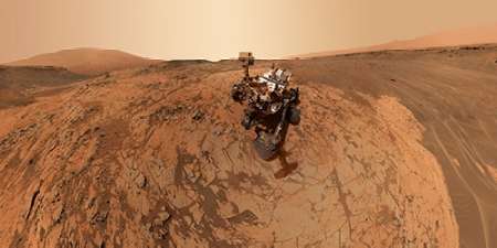 Curiosity Self-Portrait at Mojave Site on Mount Sharp