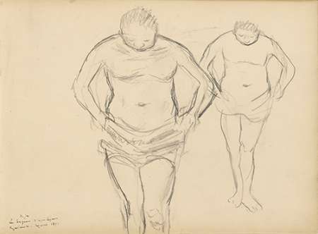 Copies of Cezannes Bathers