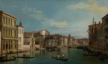 The Grand Canal in Venice from Palazzo Flangini to Campo San Marcuola