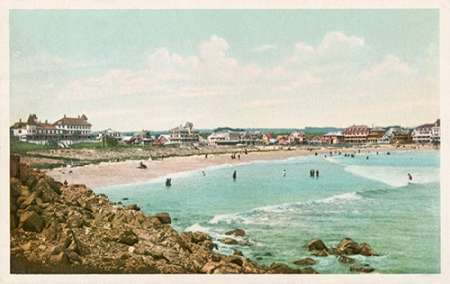 Bathing At York Beach, York Beach, Me., 1898