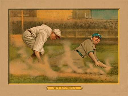 Out at Third, Baseball Card