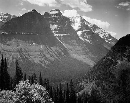 Snow Covered Mountains, Glacier National Park, Montana - National Parks and Monuments, 1941