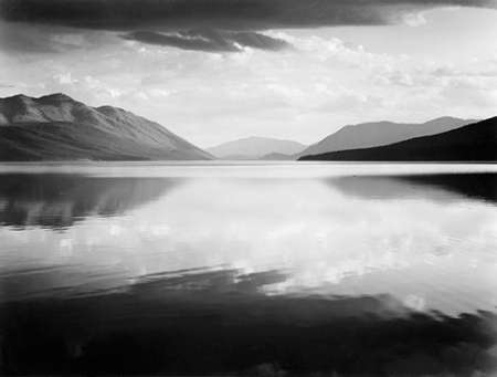 Evening, McDonald Lake, Glacier National Park, Montana - National Parks and Monuments, 1941