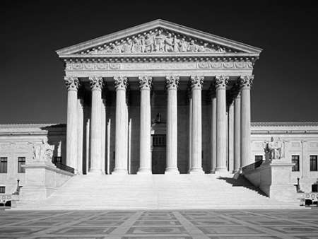 U.S. Supreme Court building, Washington, D.C. - Black and White Variant
