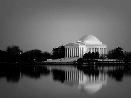 Jefferson Memorial, Washington, D.C. Number 2 - Black and White Variant