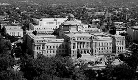 View of the Library of Congress Thomas Jefferson Building from the U.S. Capitol dome, Washington, D.